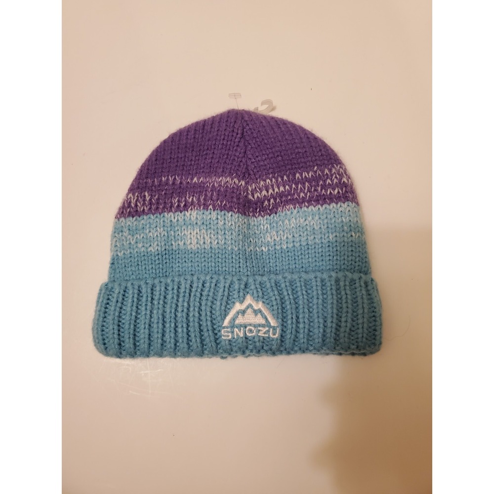 Snozu Youth Knit Beanie Hat Gap Blue Purple Ombre Size ‎ 6